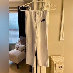 New Balance Youth XS White Baseball Pants